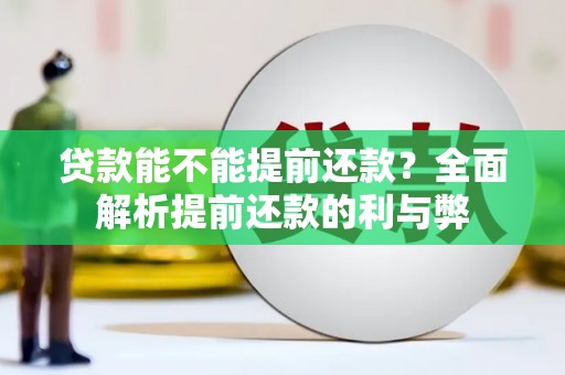 柳河贷款能不能提前还款？全面解析提前还款的利与弊