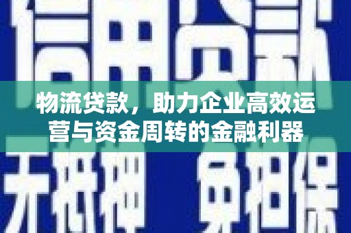 柳河物流贷款，助力企业高效运营与资金周转的金融利器