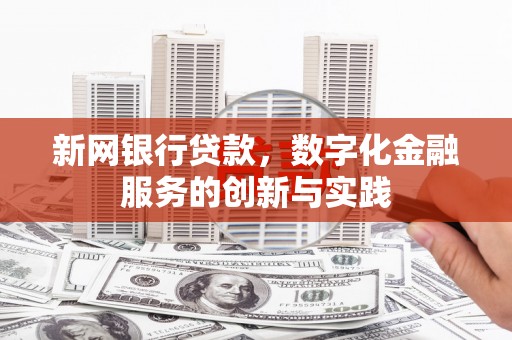 柳河新网银行贷款，数字化金融服务的创新与实践