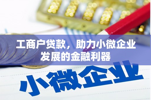 柳河工商户贷款，助力小微企业发展的金融利器