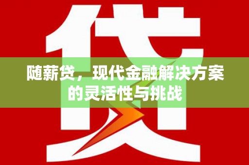 柳河随薪贷，现代金融解决方案的灵活性与挑战