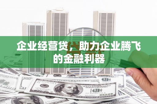 柳河企业经营贷，助力企业腾飞的金融利器