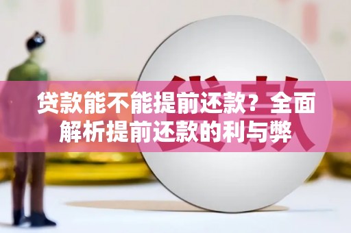 柳河贷款能不能提前还款？全面解析提前还款的利与弊