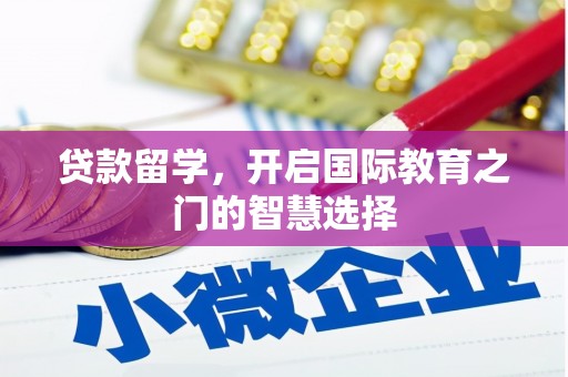 柳河贷款留学，开启国际教育之门的智慧选择
