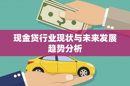 柳河现金贷行业现状与未来发展趋势分析