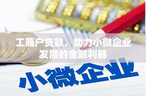 柳河工商户贷款，助力小微企业发展的金融利器
