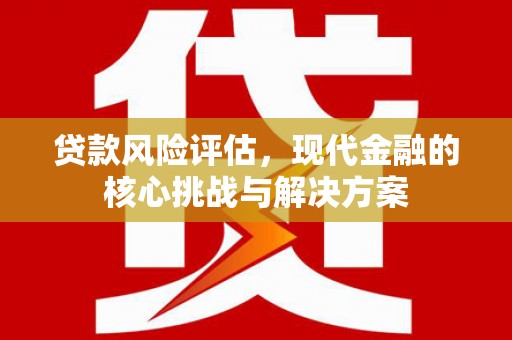 柳河贷款风险评估，现代金融的核心挑战与解决方案