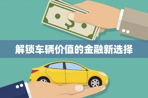 柳河解锁车辆价值的金融新选择
