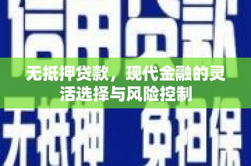 柳河无抵押贷款，现代金融的灵活选择与风险控制