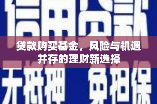 柳河贷款购买基金，风险与机遇并存的理财新选择