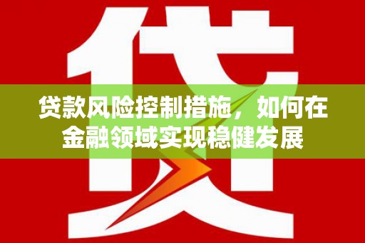 柳河贷款风险控制措施，如何在金融领域实现稳健发展