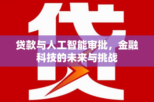 柳河贷款与人工智能审批，金融科技的未来与挑战