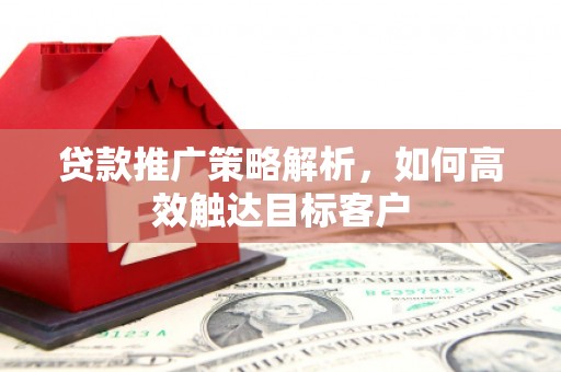 柳河贷款推广策略解析，如何高效触达目标客户