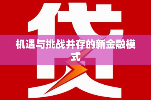 柳河机遇与挑战并存的新金融模式