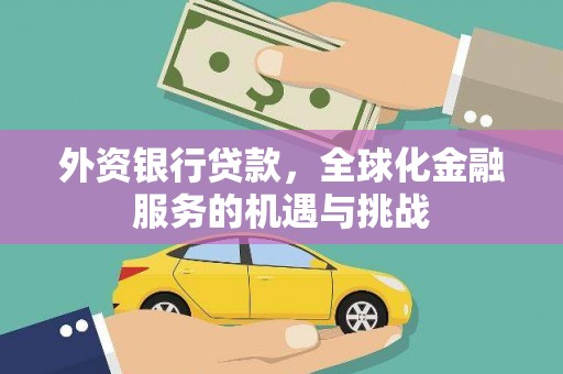柳河外资银行贷款，全球化金融服务的机遇与挑战