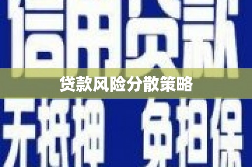 柳河贷款风险分散策略