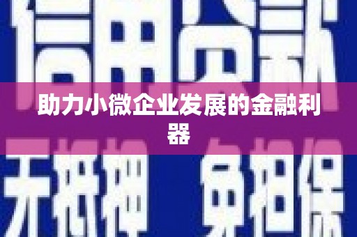 柳河助力小微企业发展的金融利器