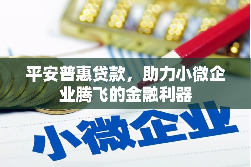 柳河平安普惠贷款，助力小微企业腾飞的金融利器