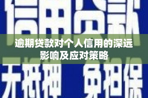 柳河逾期贷款对个人信用的深远影响及应对策略