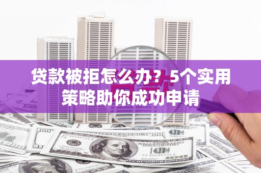 柳河贷款被拒怎么办？5个实用策略助你成功申请