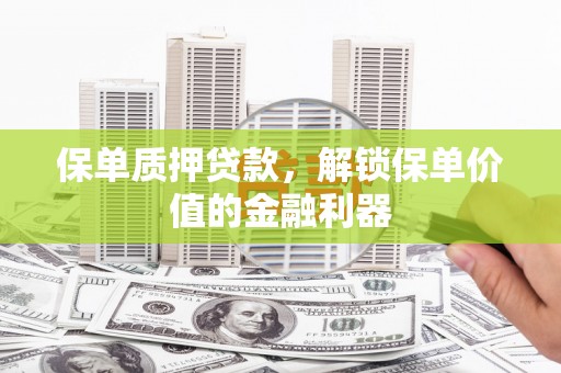 柳河保单质押贷款，解锁保单价值的金融利器