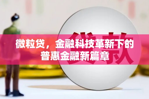 柳河微粒贷，金融科技革新下的普惠金融新篇章