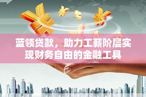 柳河蓝领贷款，助力工薪阶层实现财务自由的金融工具