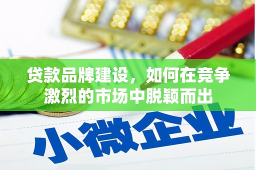柳河贷款品牌建设，如何在竞争激烈的市场中脱颖而出