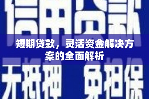 柳河短期贷款，灵活资金解决方案的全面解析