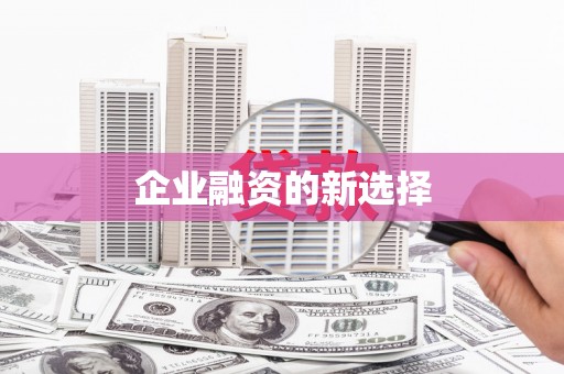 柳河企业融资的新选择