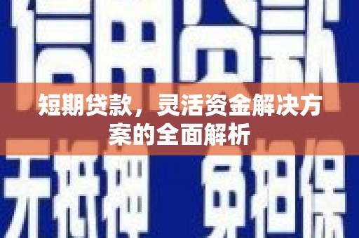 柳河短期贷款，灵活资金解决方案的全面解析