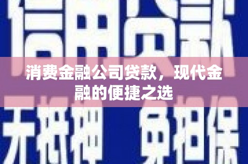 柳河消费金融公司贷款，现代金融的便捷之选