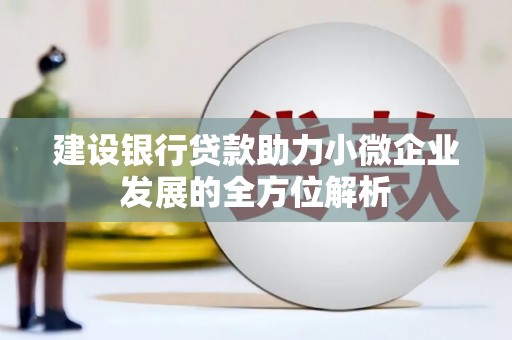柳河建设银行贷款助力小微企业发展的全方位解析