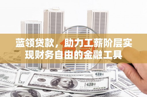 柳河蓝领贷款，助力工薪阶层实现财务自由的金融工具