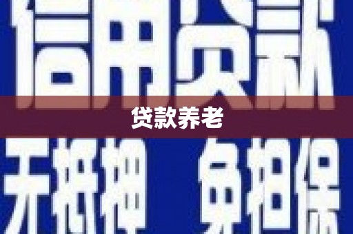 柳河贷款养老