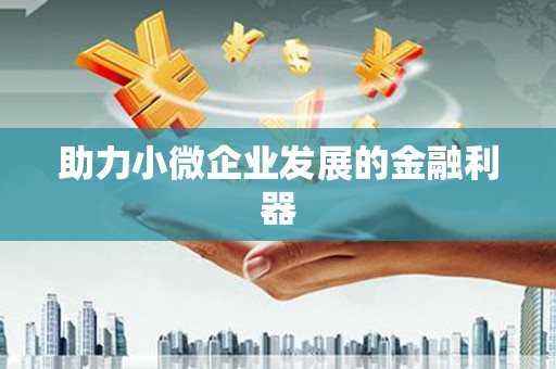 柳河助力小微企业发展的金融利器