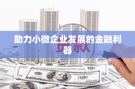 柳河助力小微企业发展的金融利器